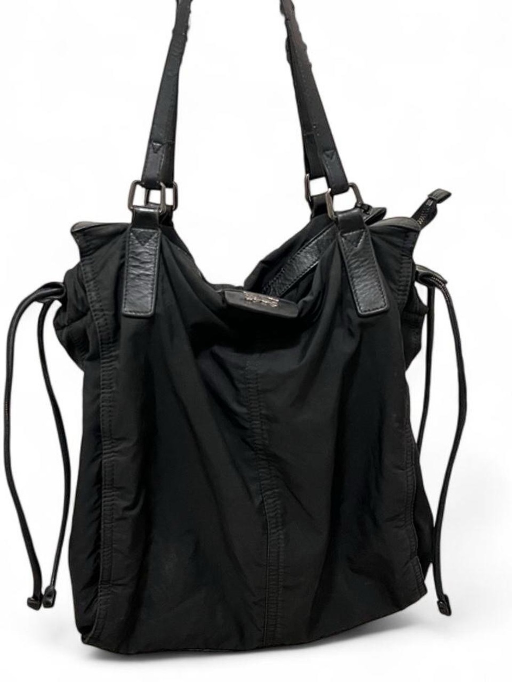 Burberry Black Drawstring Shoulder Tote